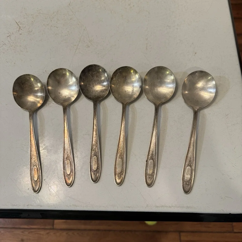 Community Plate Silverware Adam Set Of 6 Spoons